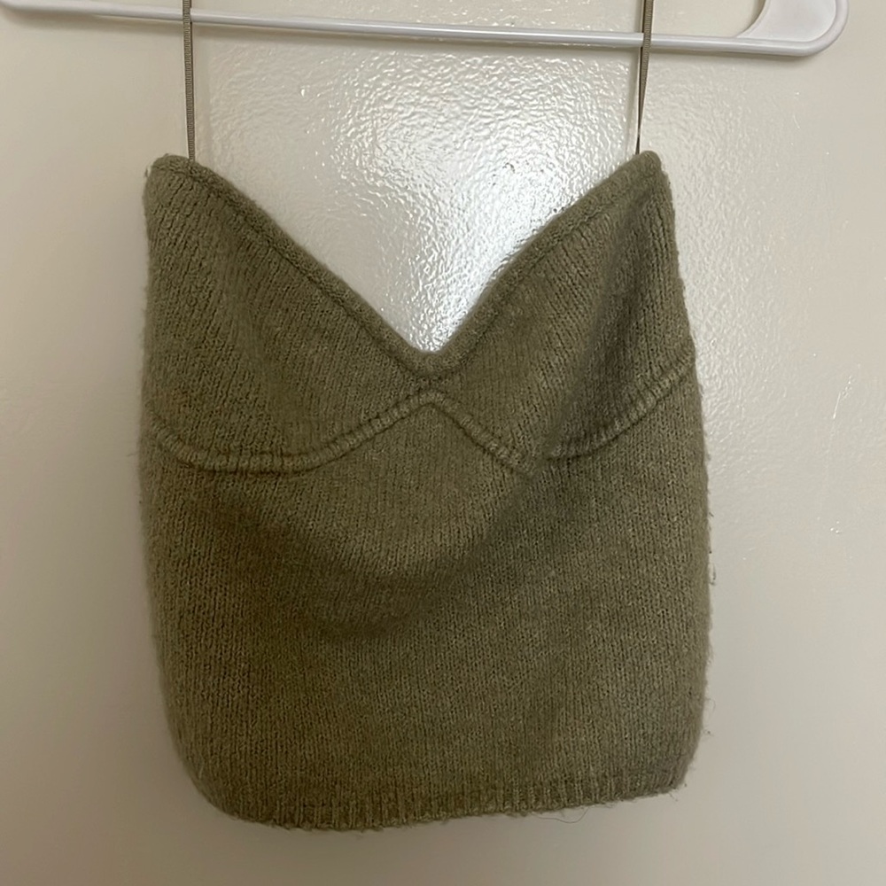 Strapless ZARA top